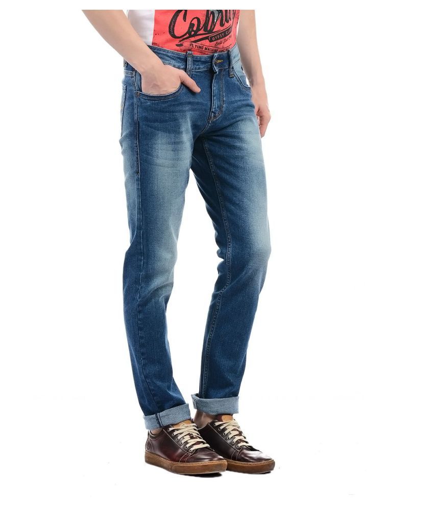 flying machine slim men blue jeans