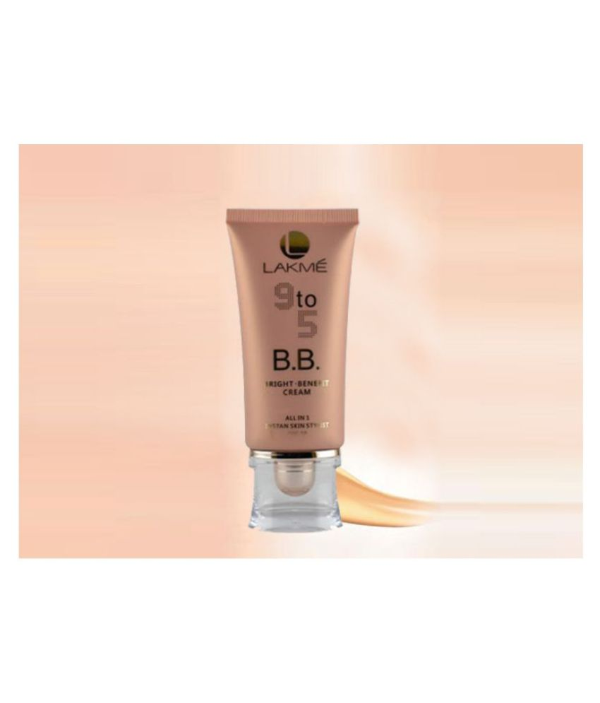 lakme 9 to 5 bb bright benefit cream