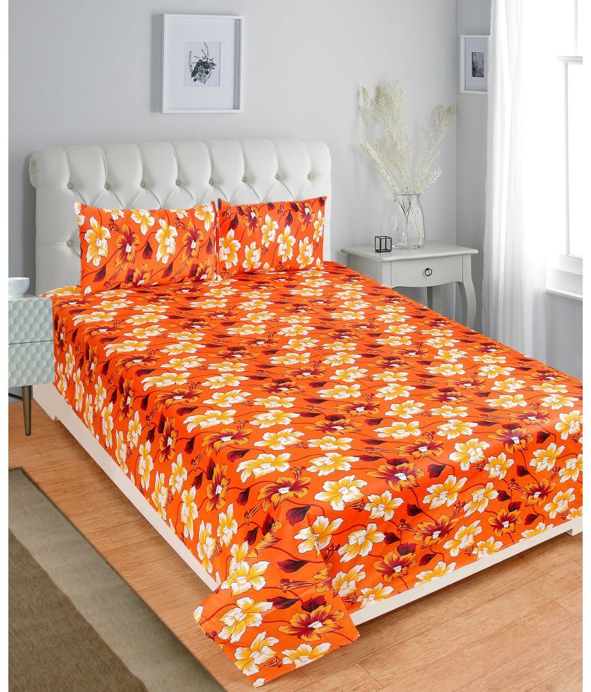 RD TREND Cotton Double Bedsheet with 2 Pillow Covers Buy RD TREND