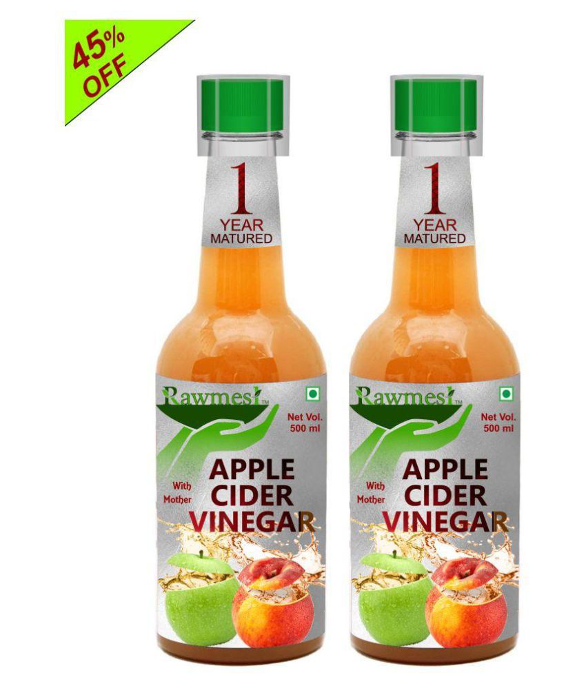     			rawmest 1 Year Matured Apple Cider Vinegar | Detox 1000 ml Fruit Pack of 2