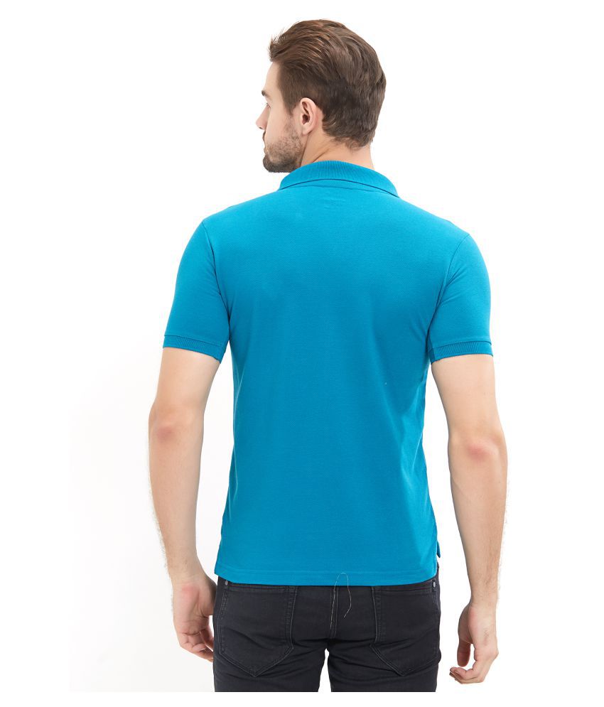 Fitz Teal Cotton Blend Polo T-Shirt Single Pack - Buy Fitz Teal Cotton ...