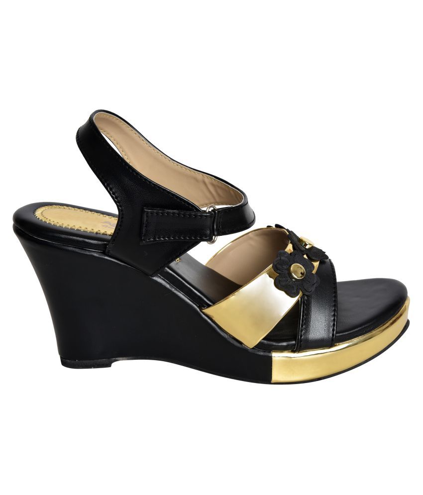 Alert India Black Wedges Heels Price in India Buy Alert India Black