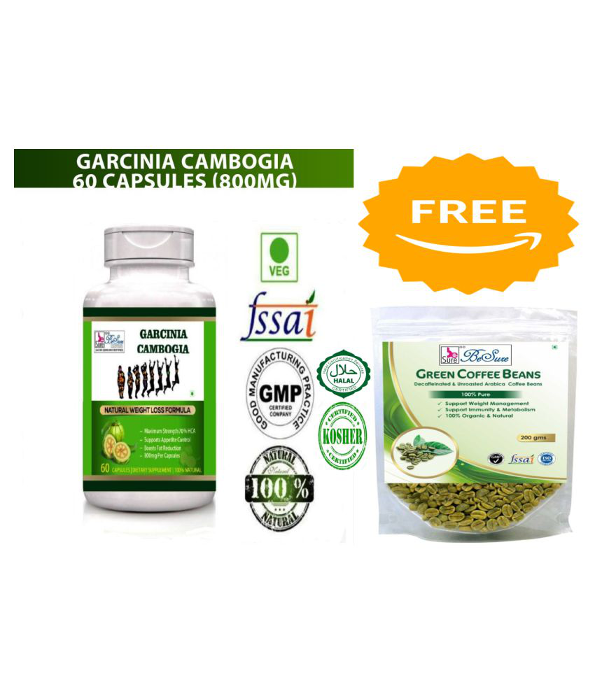     			BeSure Garcinia Cambogia- (Free Green Coffee Beans) 800 mg Fat Burner Capsule