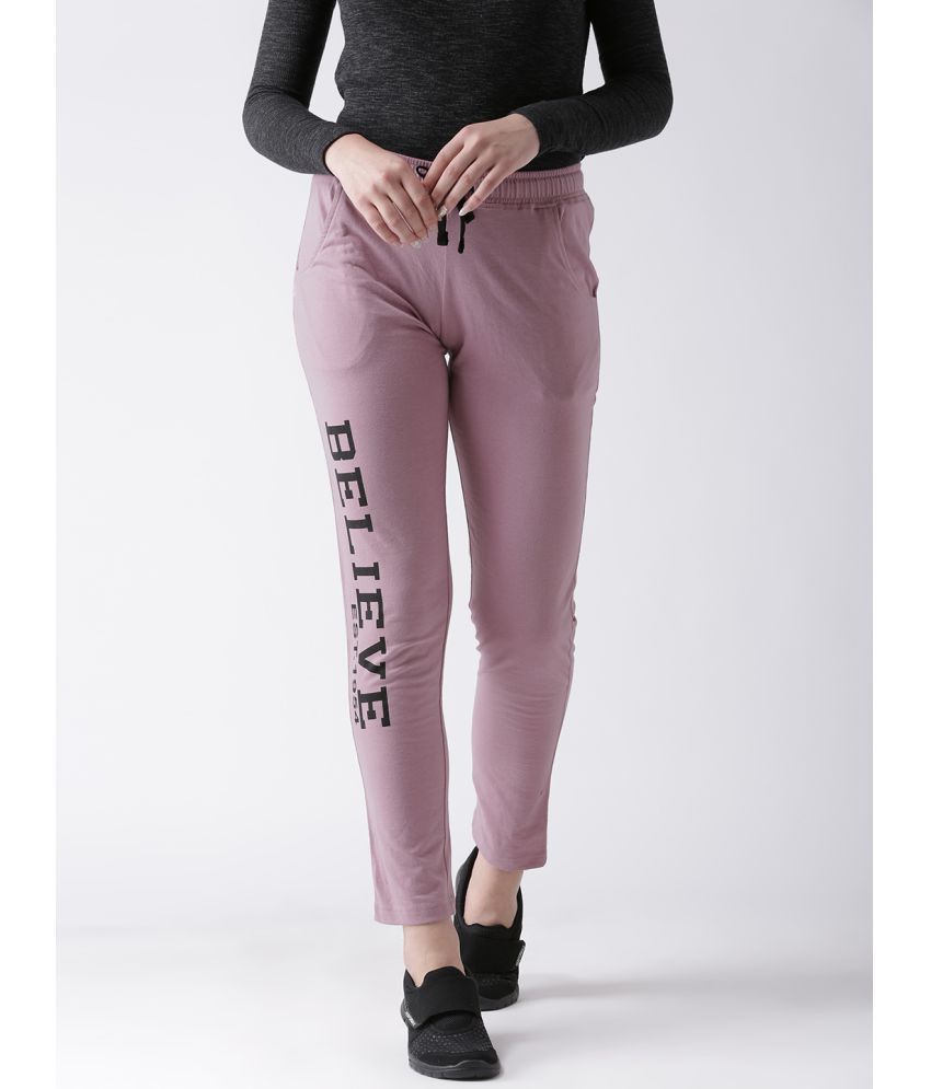 cotton blend track pants