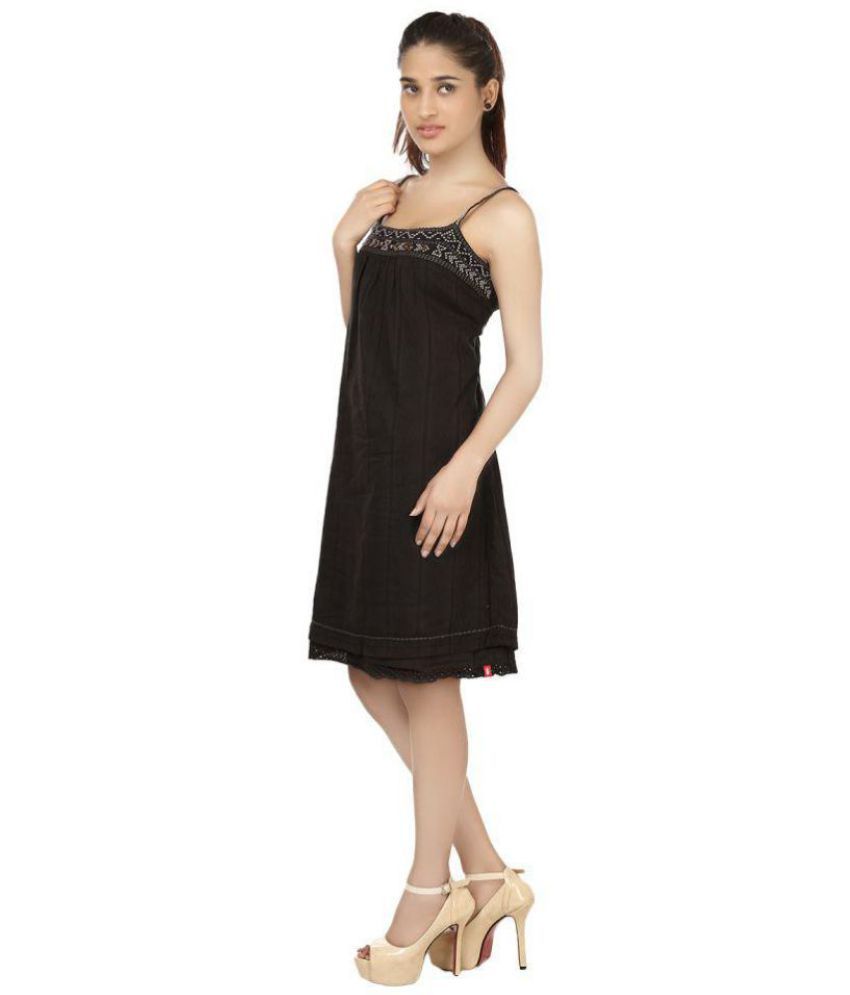 INDIA INC. Cotton Black Dresses - Buy INDIA INC. Cotton Black Dresses ...