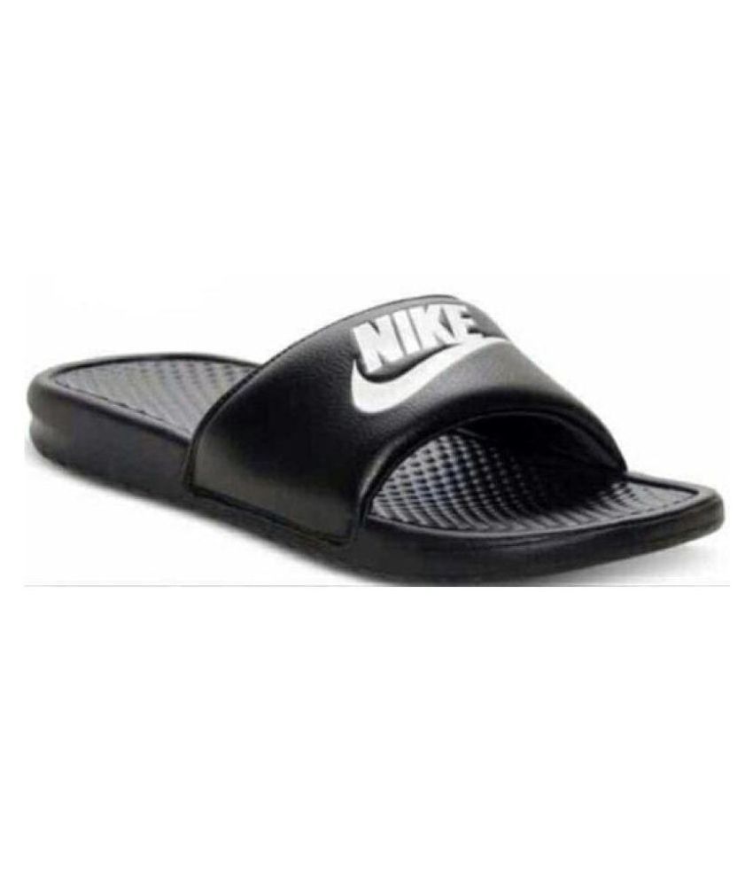 Nike Black Slide Flip flop Price in 