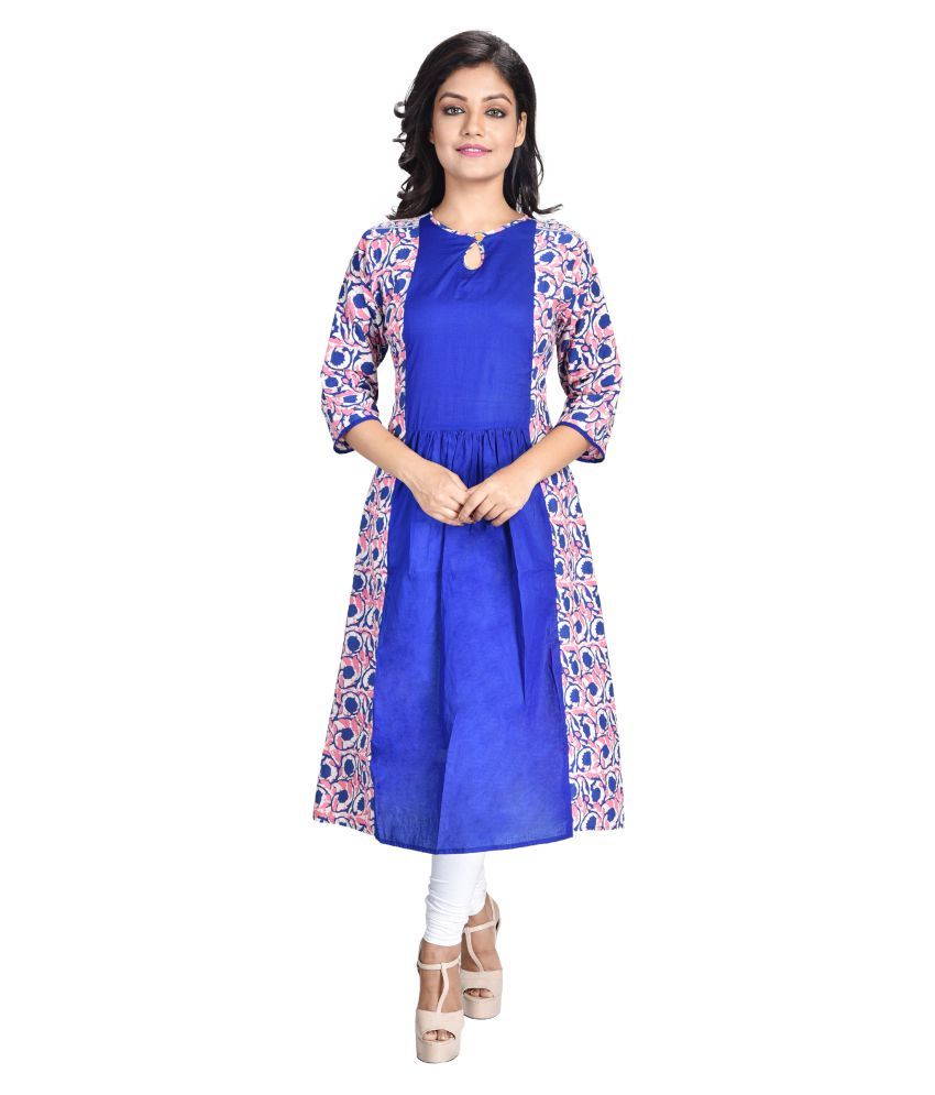 asymmetrical hemline kurti