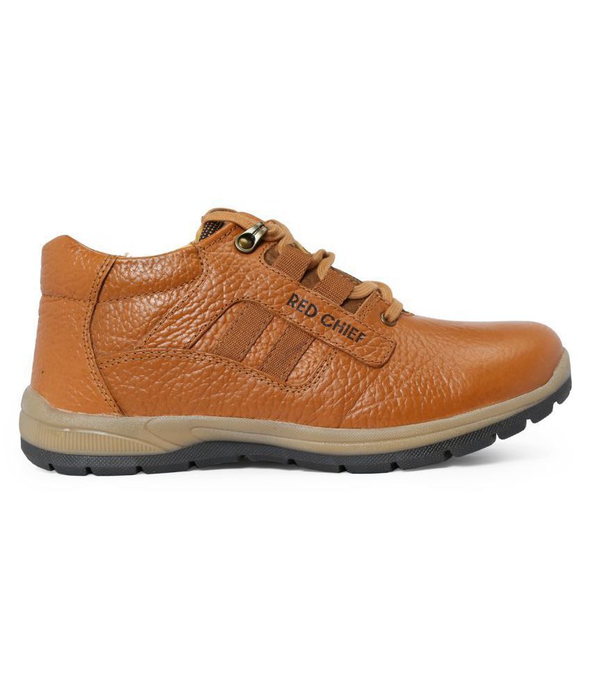 red chief tan casual shoes