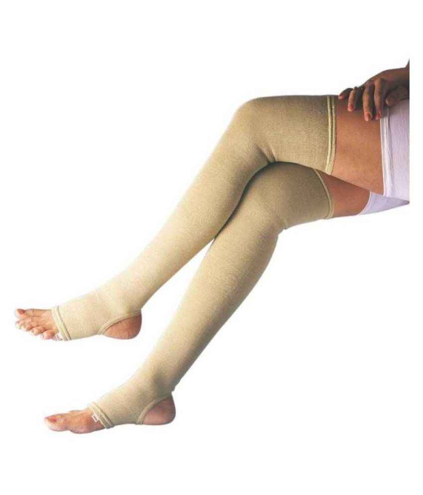 Maitree Premium Vein Varicose Compression Stocking Above Knee M: Buy ...