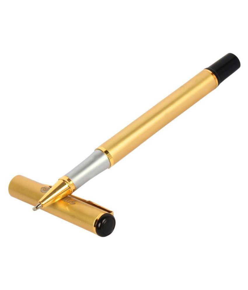 Oculus Primus -1324 Metallic Roller Ball Pen in Golden Body. Fitted with Germany Made Refill and Presented in a Gift box.