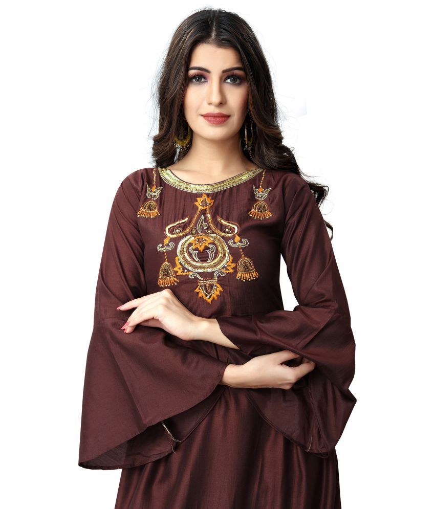 brown gown design