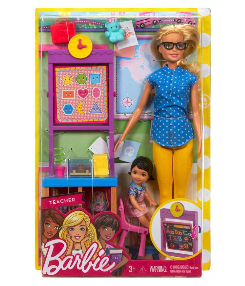 barbie career teacher doll and playset