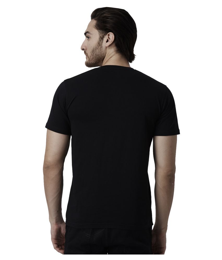 YAK YAK Black Half Sleeve T-Shirt Pack of 1 - Buy YAK YAK Black Half ...