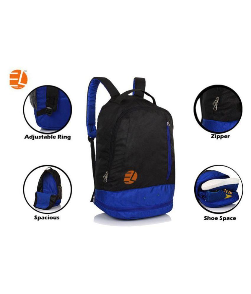 EzeeLives Blue Shoe Compartment Backpack Buy EzeeLives Blue Shoe