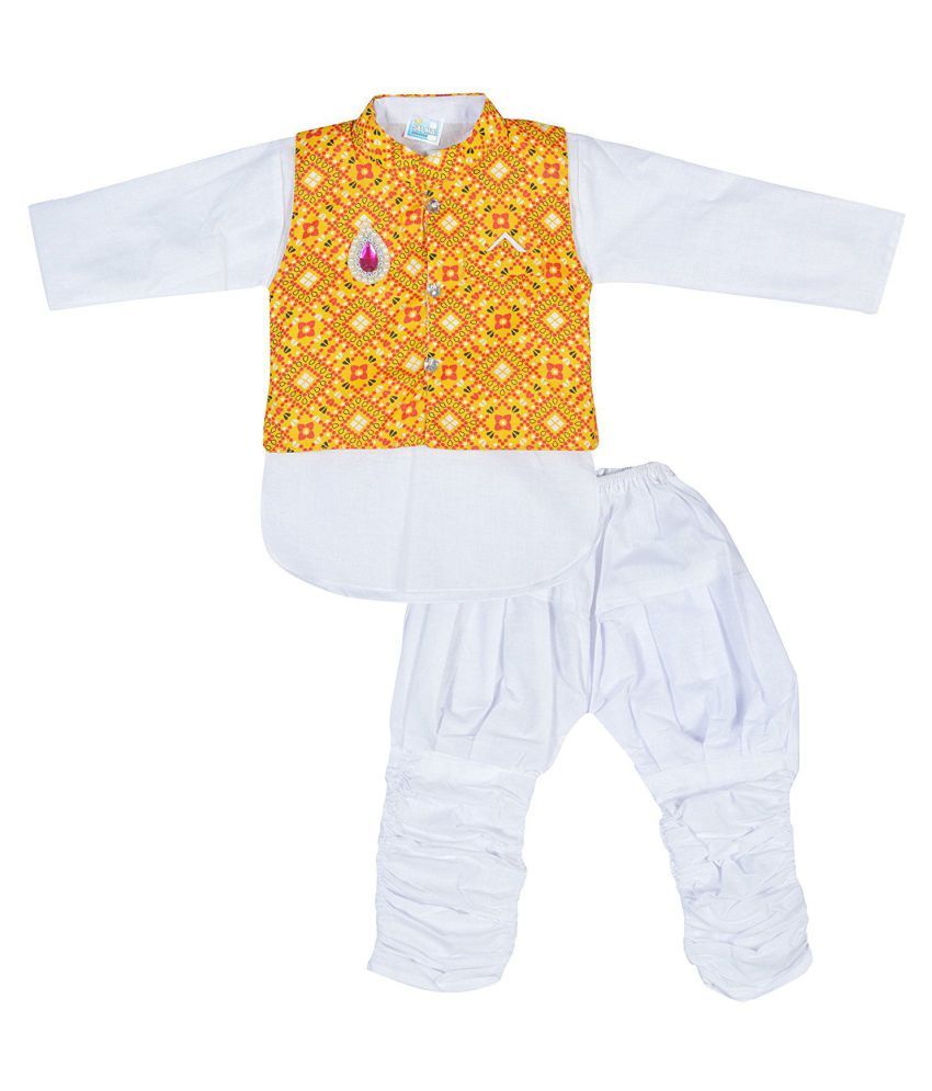 Baby Boys Casual Kurta Pajama & Waistcoat Set Buy Baby