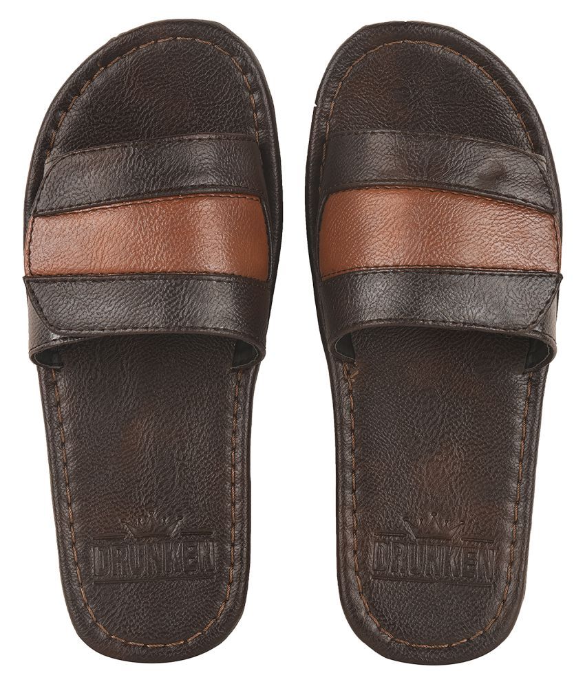 men's leather slippers myer