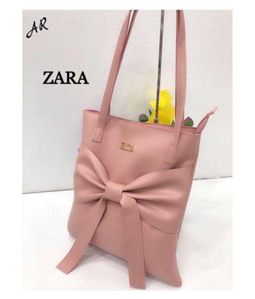 Zara Stylish Pink Faux Leather Shoulder Bag - Buy Zara Stylish Pink Faux Leather Shoulder Bag ...