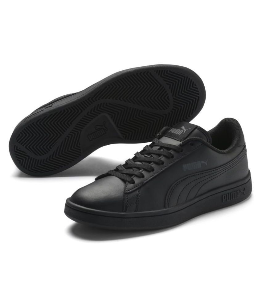 puma black shoes without laces