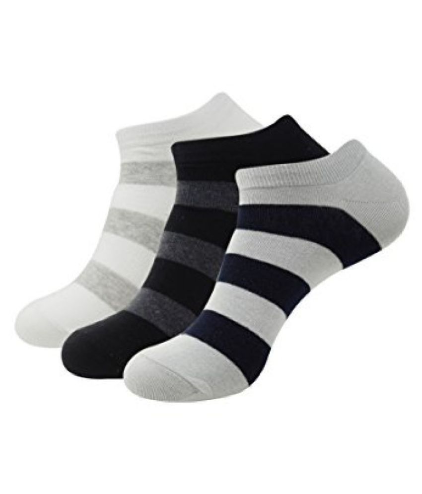     			Balenzia - Cotton Men's Striped Multicolor Low Cut Socks ( Pack of 3 )