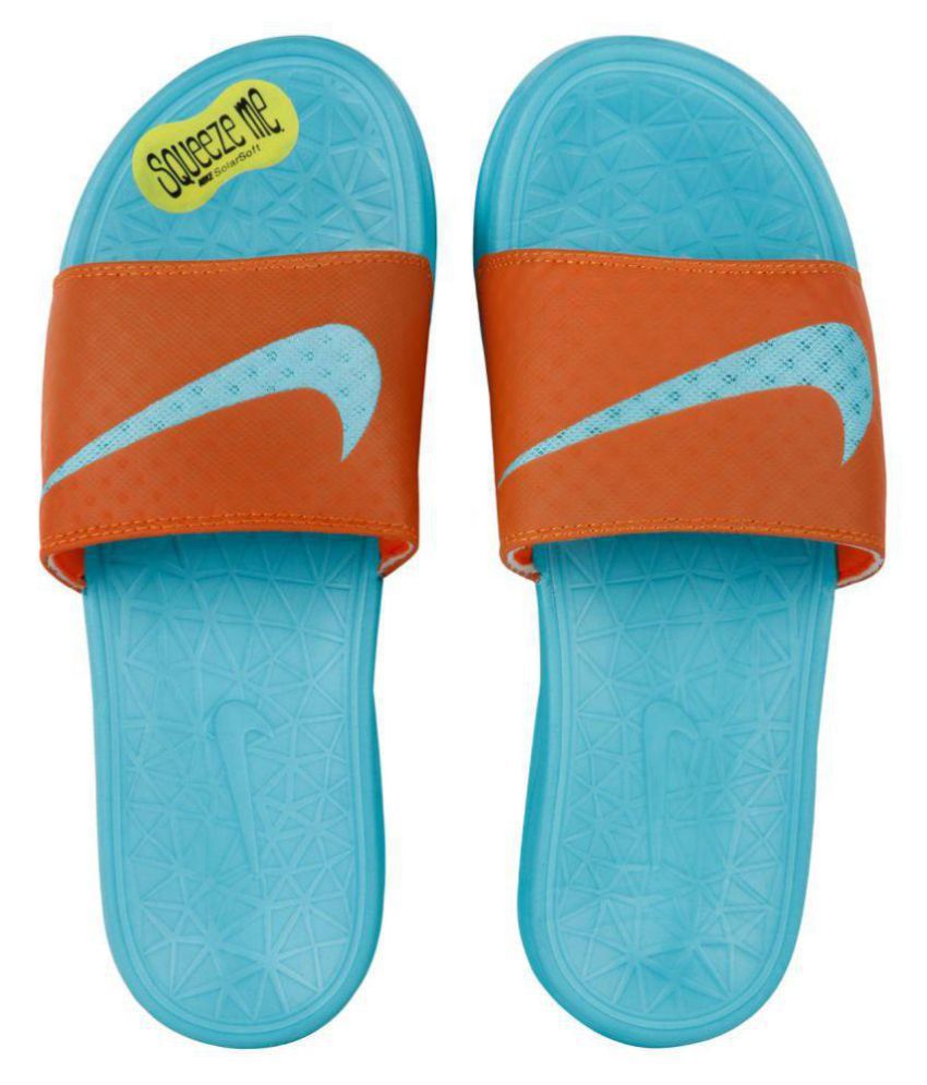 Nike SOLARSOFT Orange Slide Flip flop 