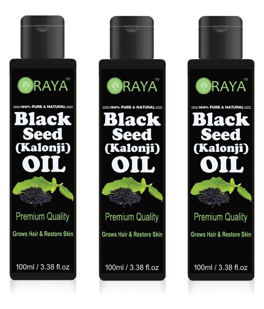     			ORAYA 100& Pure & Natural BlackSeed ( Kalonji) Hair Oil & Skin Oil- 300 ml Pack of 3