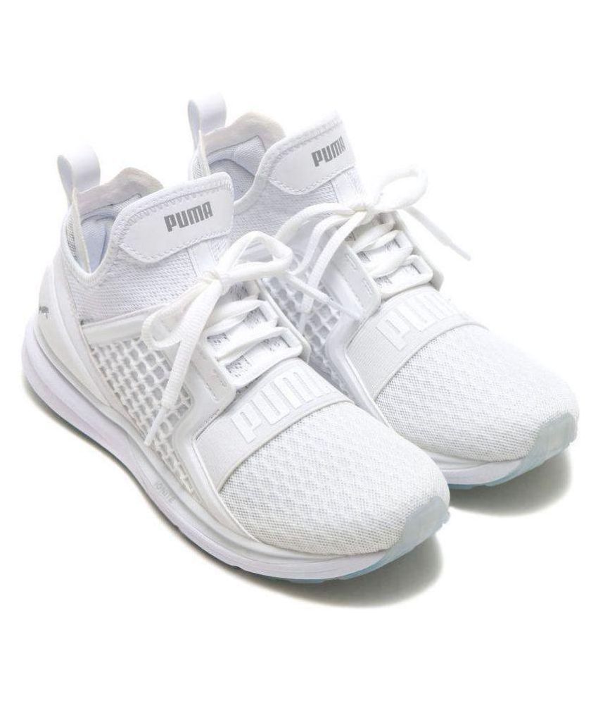 Puma Ignite Pro White Running Shoes 