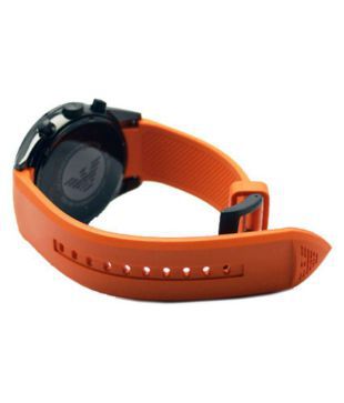 emporio armani ar5987 orange chronograph watch