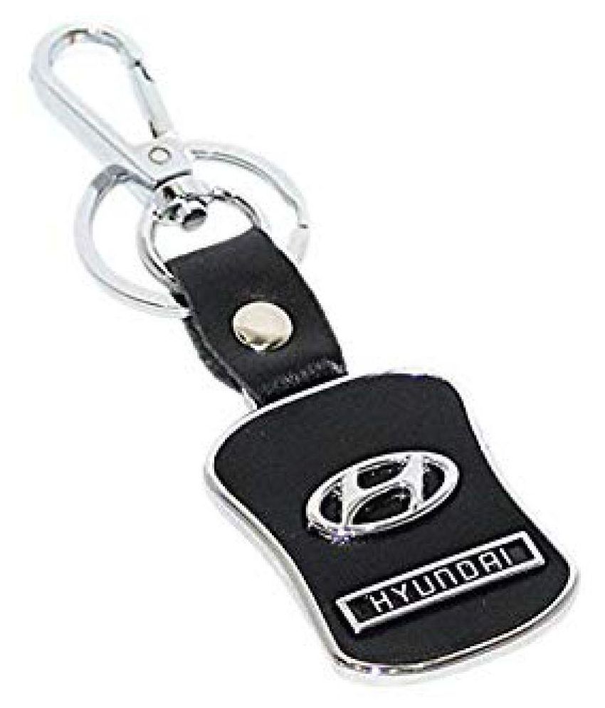     			Tag Sky Hyundai Leather Metal Car Locking Key Chain