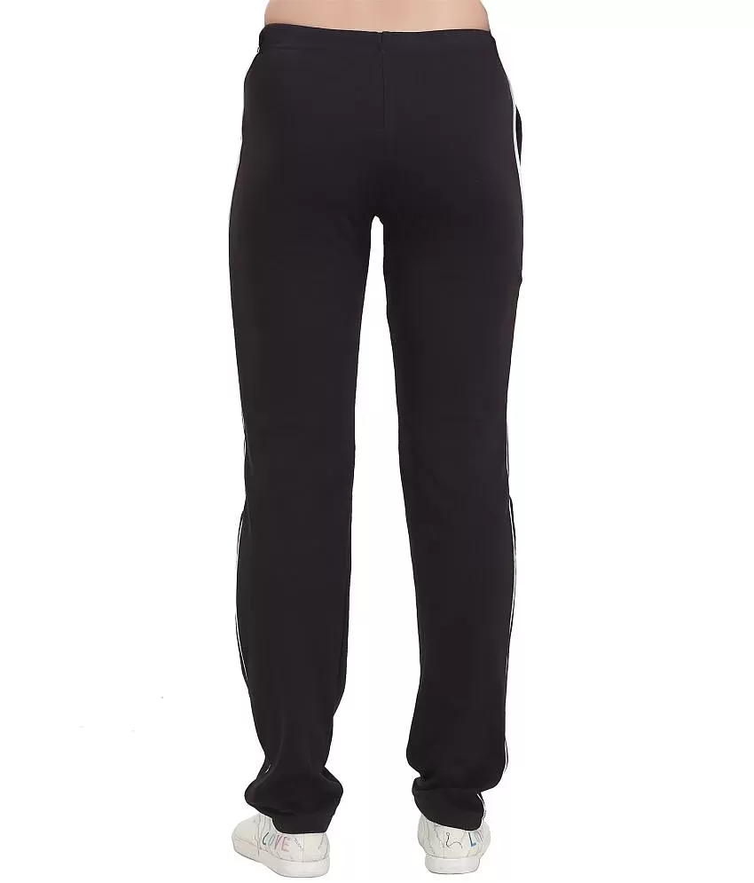 Buy Black Track Pants for Women by Zebu Online | Ajio.com