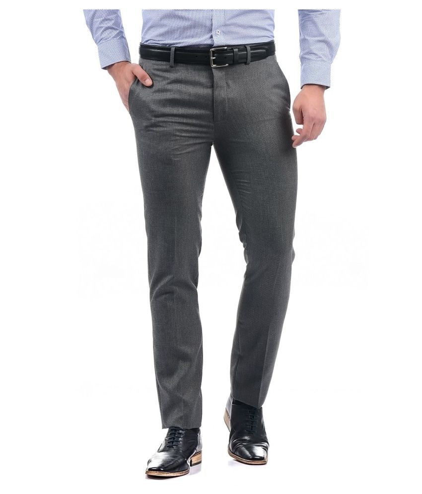 mens grey slim fit trousers