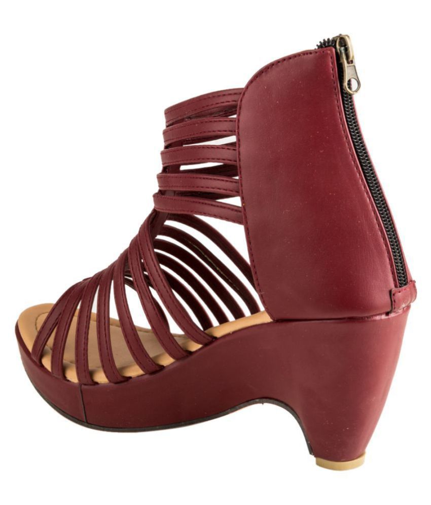 maroon heels amazon
