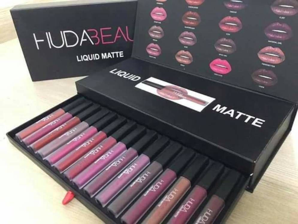 huda matte lipstick combo