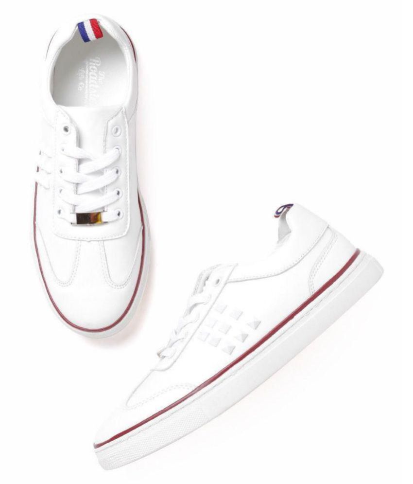 roadster white casual shoes
