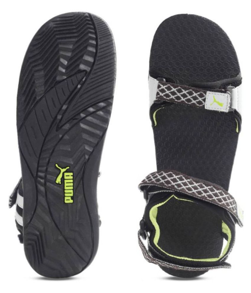 Puma Men Sports Black Synthetic Floater Sandals - Buy Puma Men Sports ...