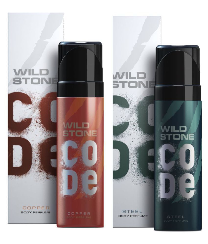     			Wild Stone Code Copper & Steel Combo Perfume Body Spray - For Men (240 ml, Pack of 2)