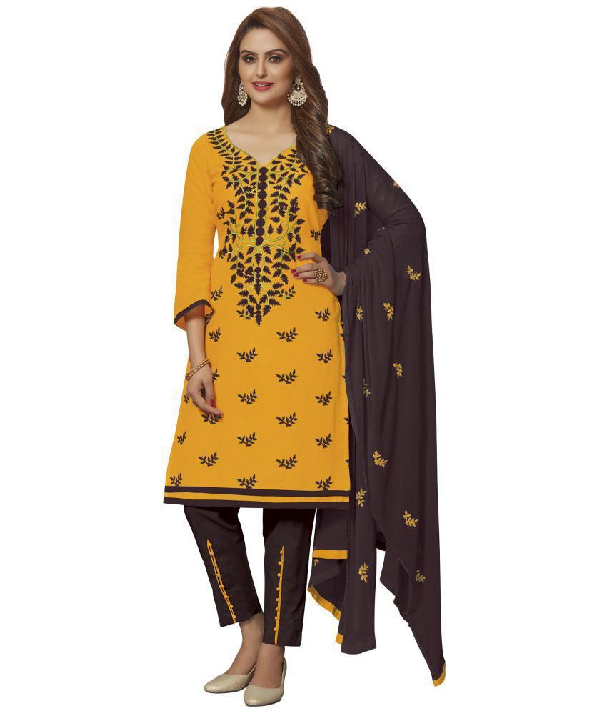 yellow colour combination dress
