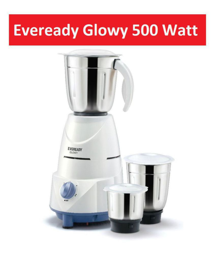 Eveready Glowy 500 Watt 3 Jar Mixer Grinder
