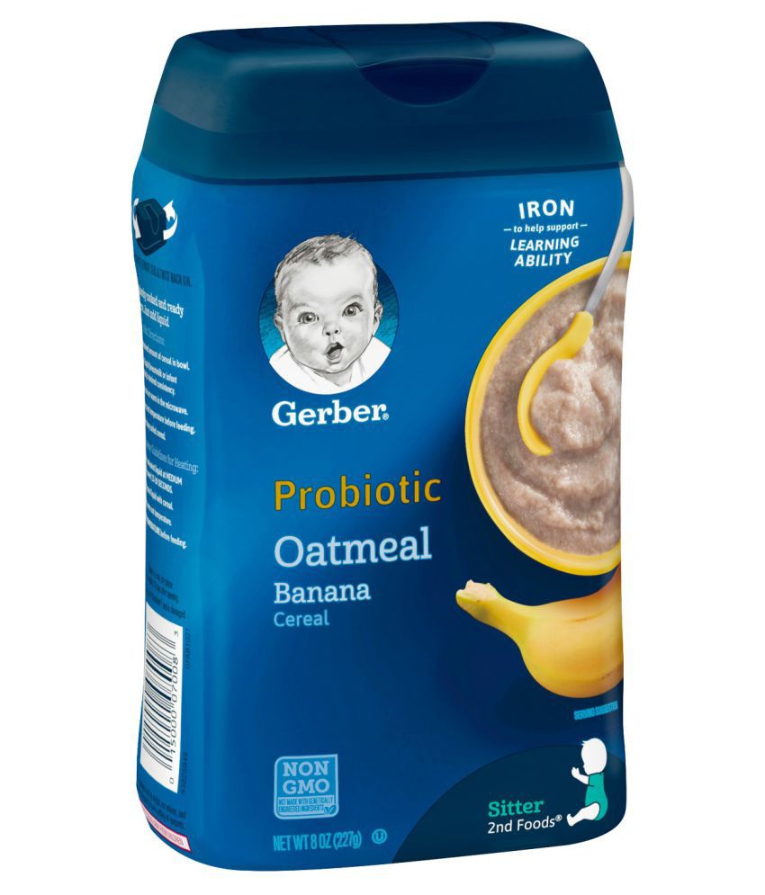 Gerber Probiotic Oatmeal Banana Cereal 227g Infant Cereal for 6 Months