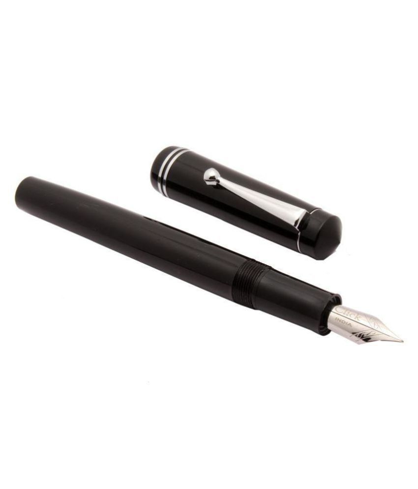     			Glare Collection Diplomate Acrylic Fountain Pen With FLEX NIB ,Converter - Black