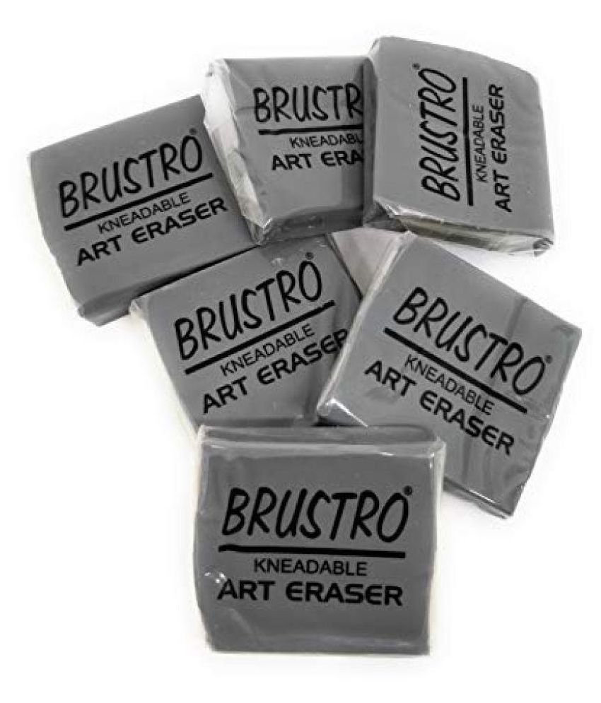 BRUSTRO kneadable art eraser pack of 6 Buy Online at Best Price in