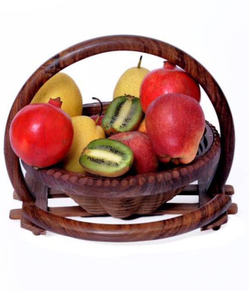Wooden Fruit Basket 1 Pcs Buy Online at Best Price in
