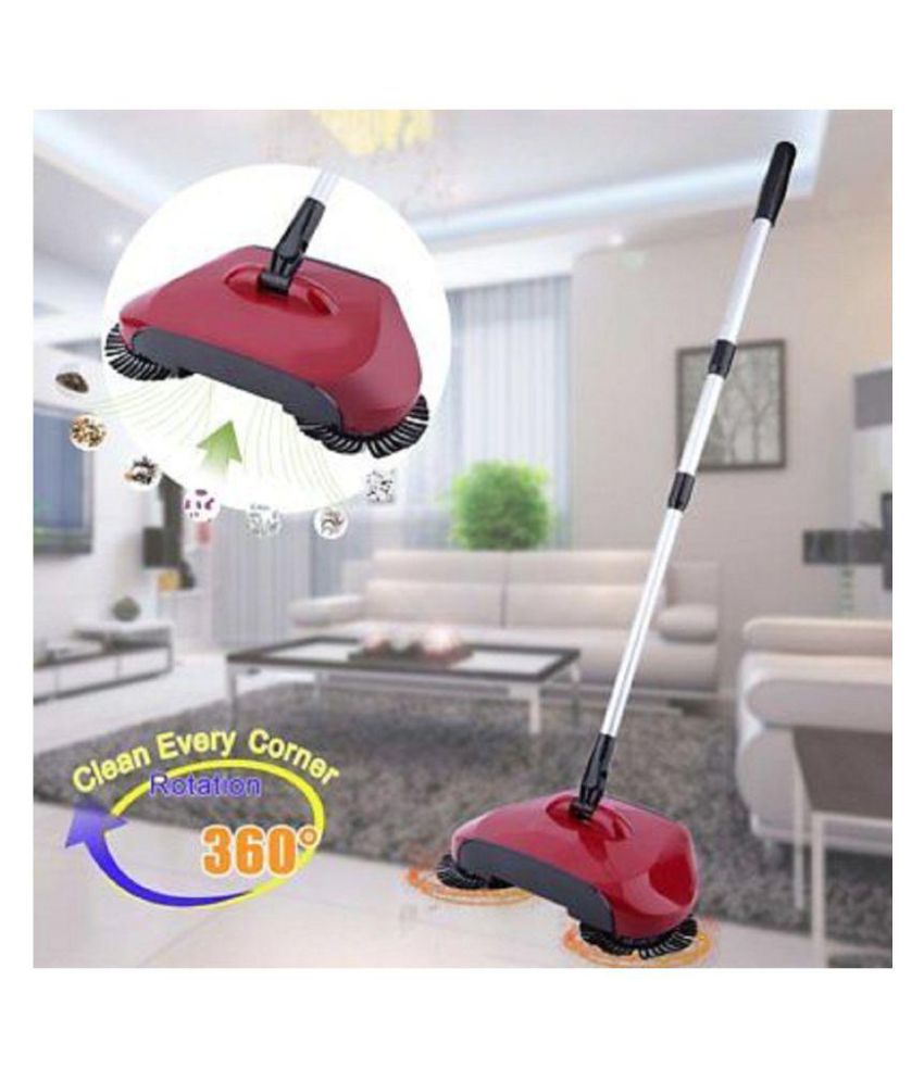     			Shopper52 Hand Push 360 Degree Rotation Sweeper Broom Mop