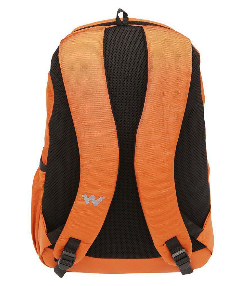 wildcraft orange backpack