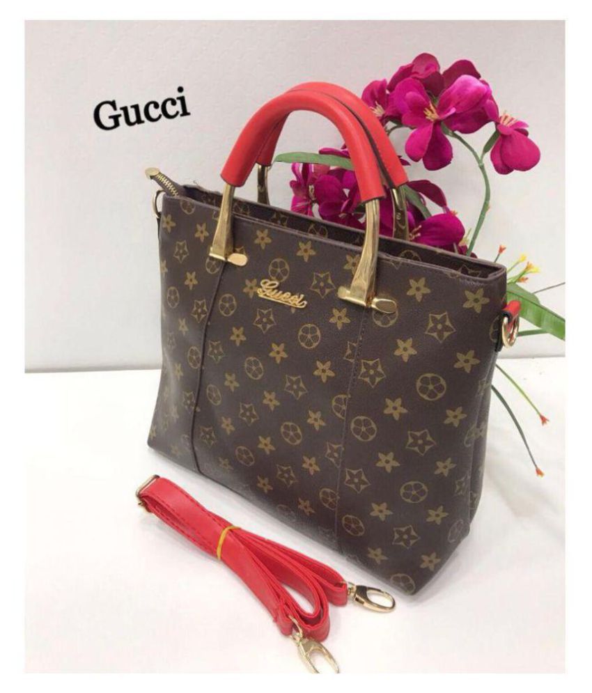 Gucci Tan Artificial Leather Shoulder Bag - Buy Gucci Tan Artificial Leather Shoulder Bag Online ...