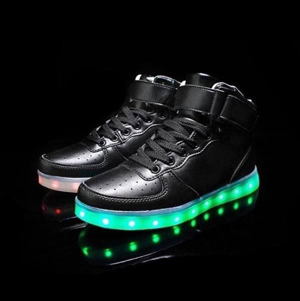 Mr.SHOES 2016 LED Light Up Shoes Men Women Lifestyle Black