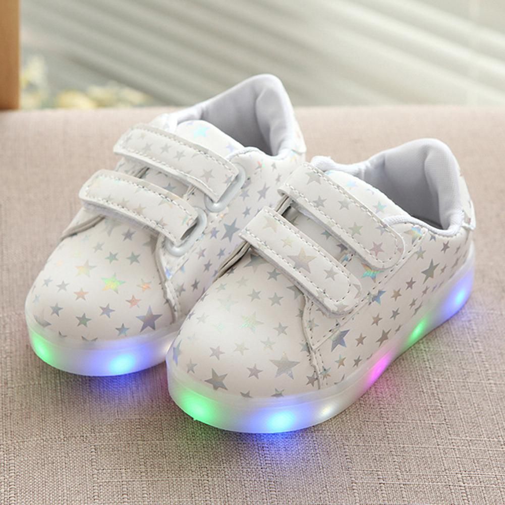 Baby Fashion Sneakers LED Luminous Child Casual Anti-Slip Colorful ...