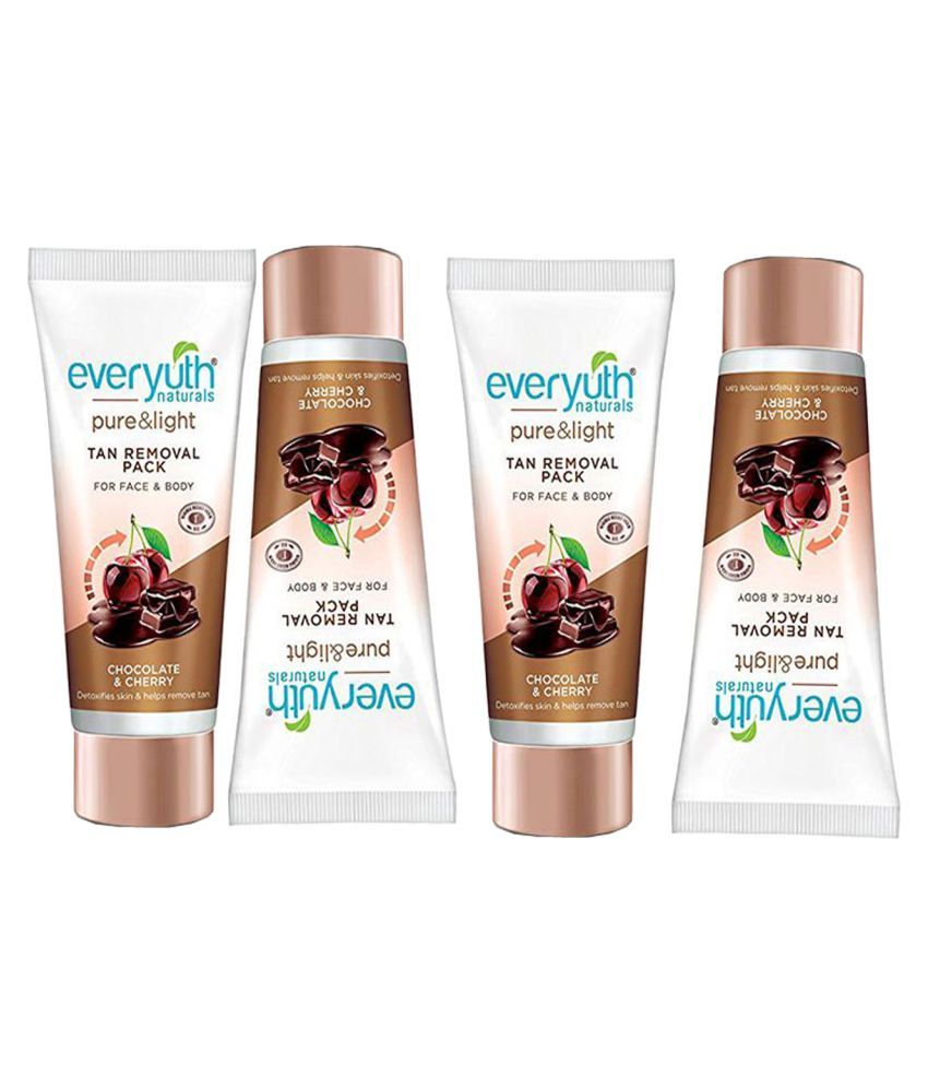 Everyuth Naturals Chocolate Cherry Tan Removal Face Mask Masks 50 Gm Buy Everyuth Naturals Chocolate Cherry Tan Removal Face Mask Masks 50 Gm At Best Prices In India Snapdeal There are some packs which come my whole body is completely fair but since these 2 years my face is getting completely tanned so? everyuth naturals chocolate cherry tan removal face mask masks 50 gm