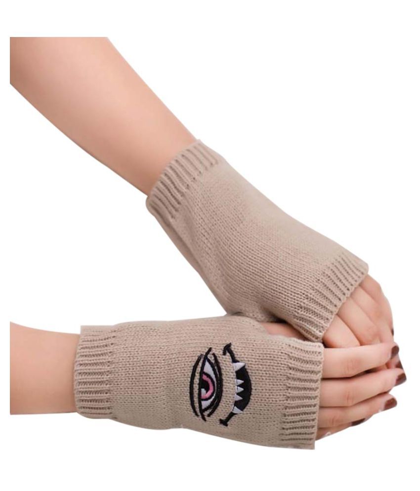 stylish half hand gloves