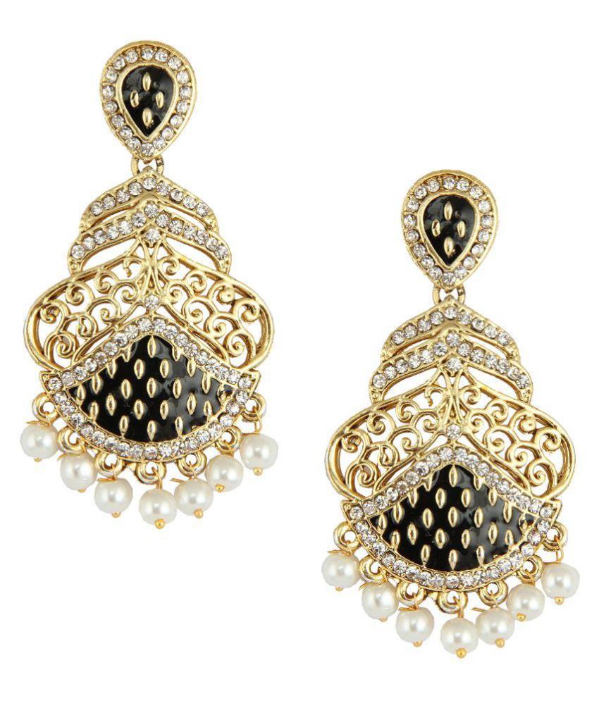 Dg Jewels Royal Pearl Hanging Earrings-ER045BK - Buy Dg Jewels Royal ...
