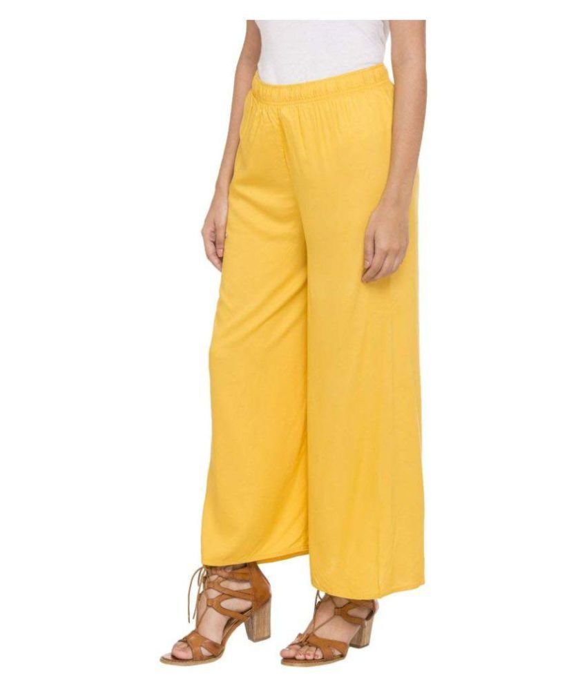 Buy Go Colors Cotton Palazzos Online at 